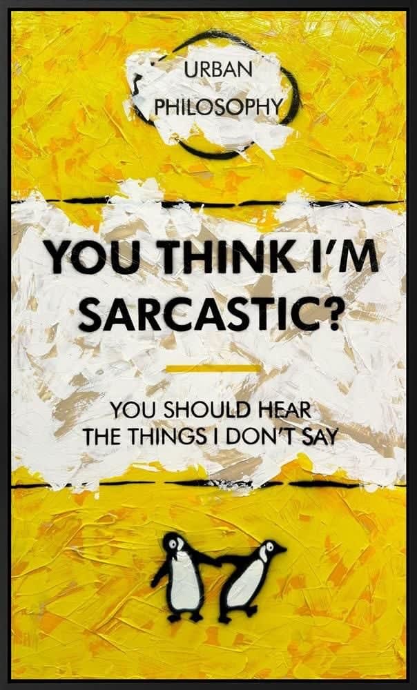 You Think I'm Sarcastic?, 2025