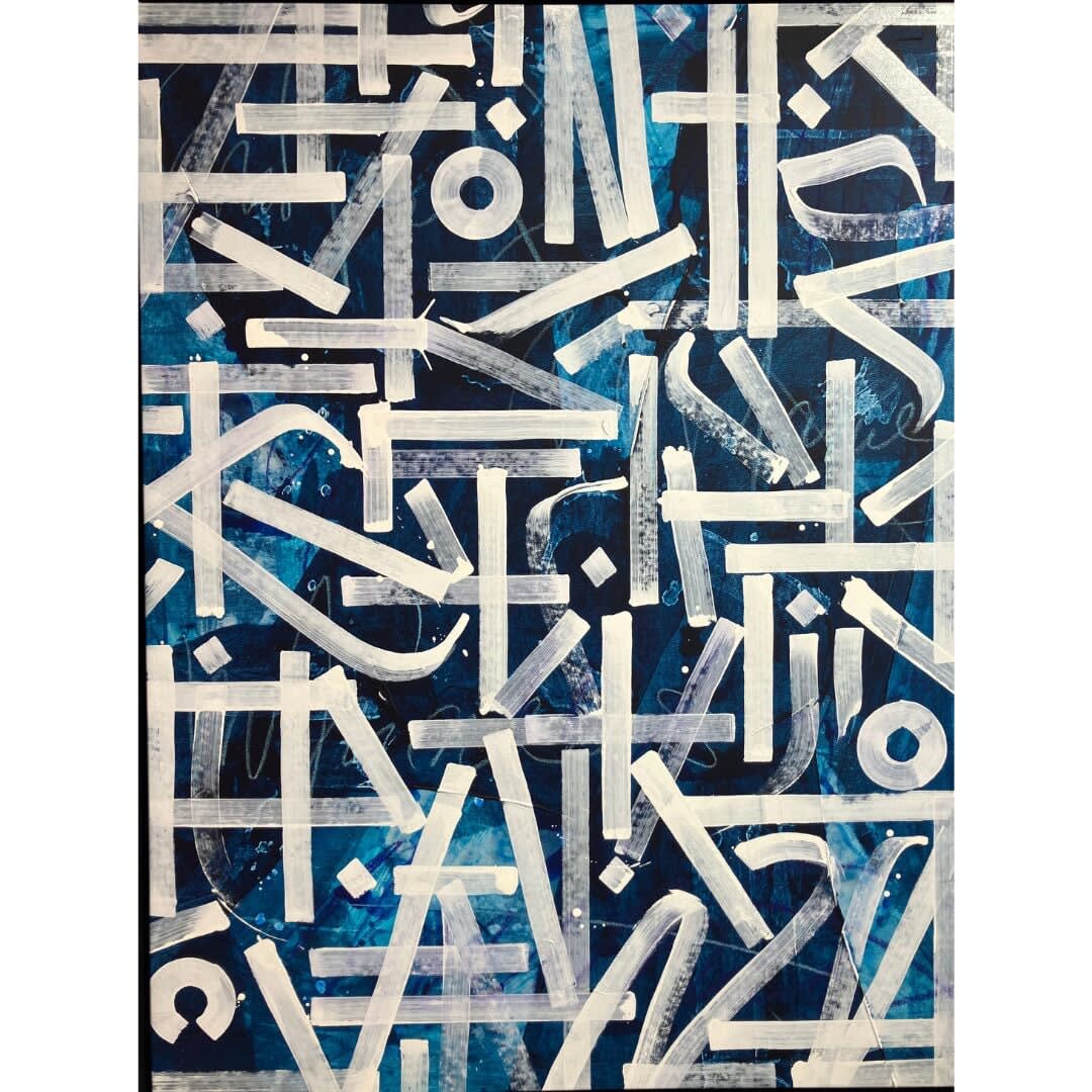 White on Blue, 2025