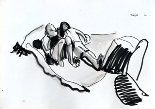 Couple Drawing by Ashish Kumar Rudra - Fine Art America