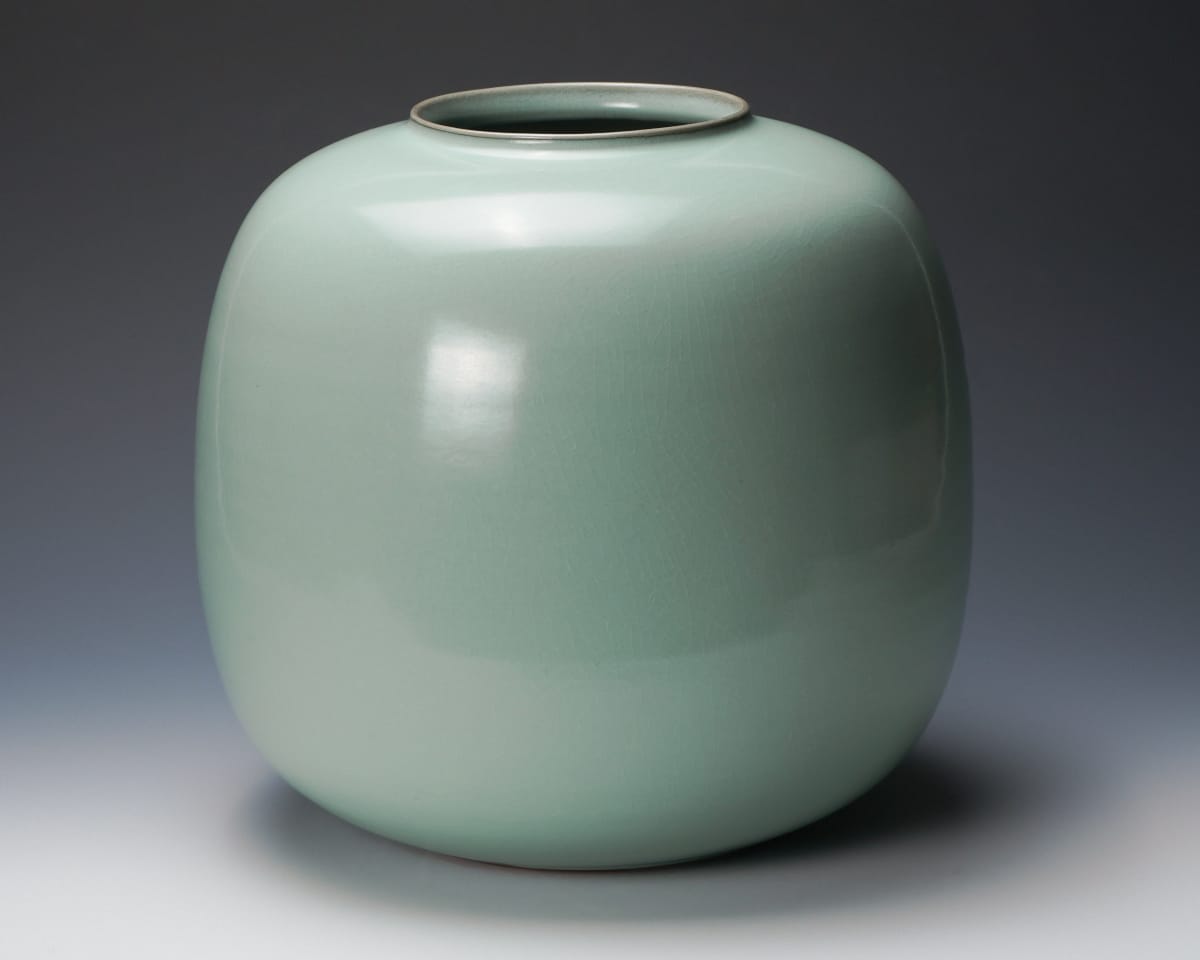 焼き物　醤油瓶　壺　花瓶にも？Japan ceramic shouyu jar zazu_8ka-jinbutsu