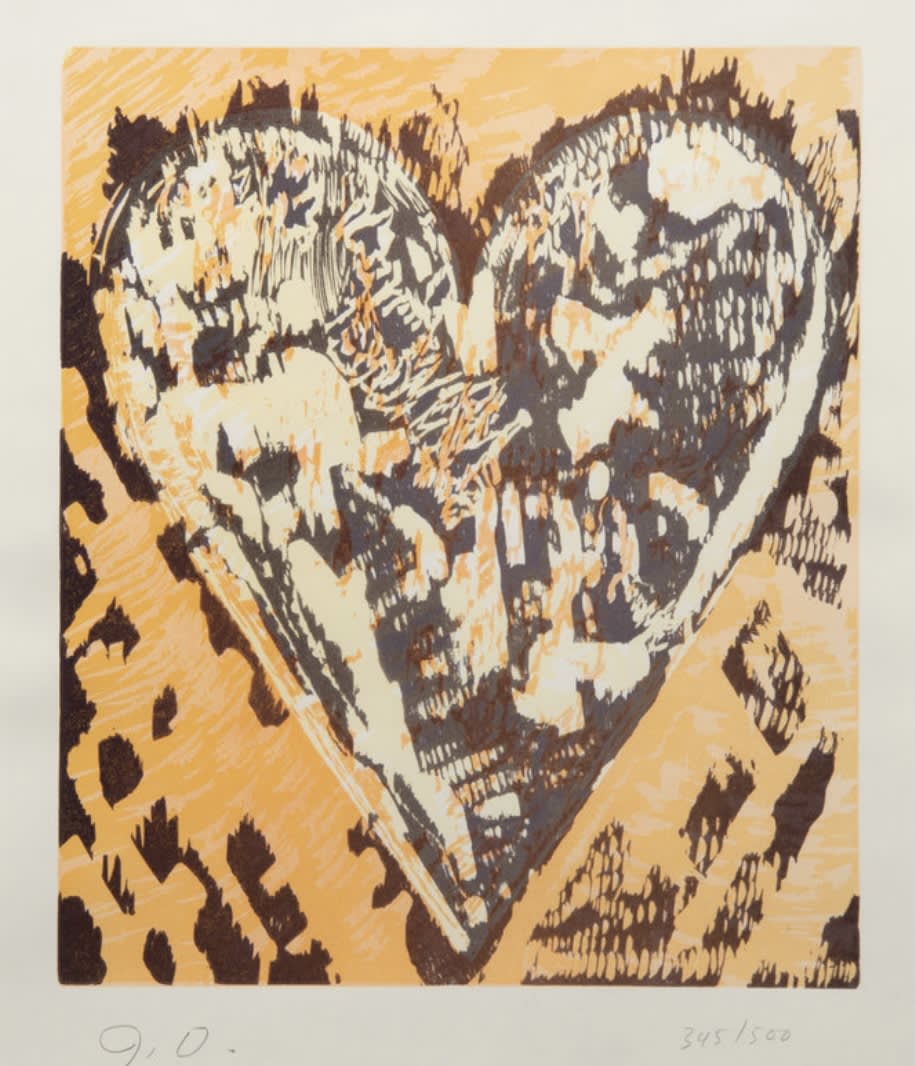 Jim Dine, The Confetti Heart 1985 - Denis Bloch Fine Art Gallery