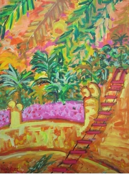 Fares Rizk Red Ladder Wadi Finan Art Gallery
