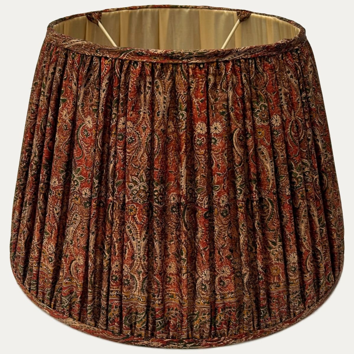 Copper and store silk lampshades
