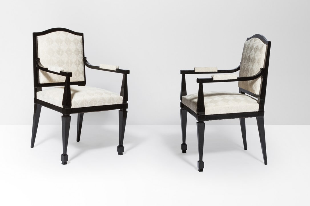 Andre Arbus Pair Of Neoclassical Armchairs Circa 1940 Galerie Y V Gastou