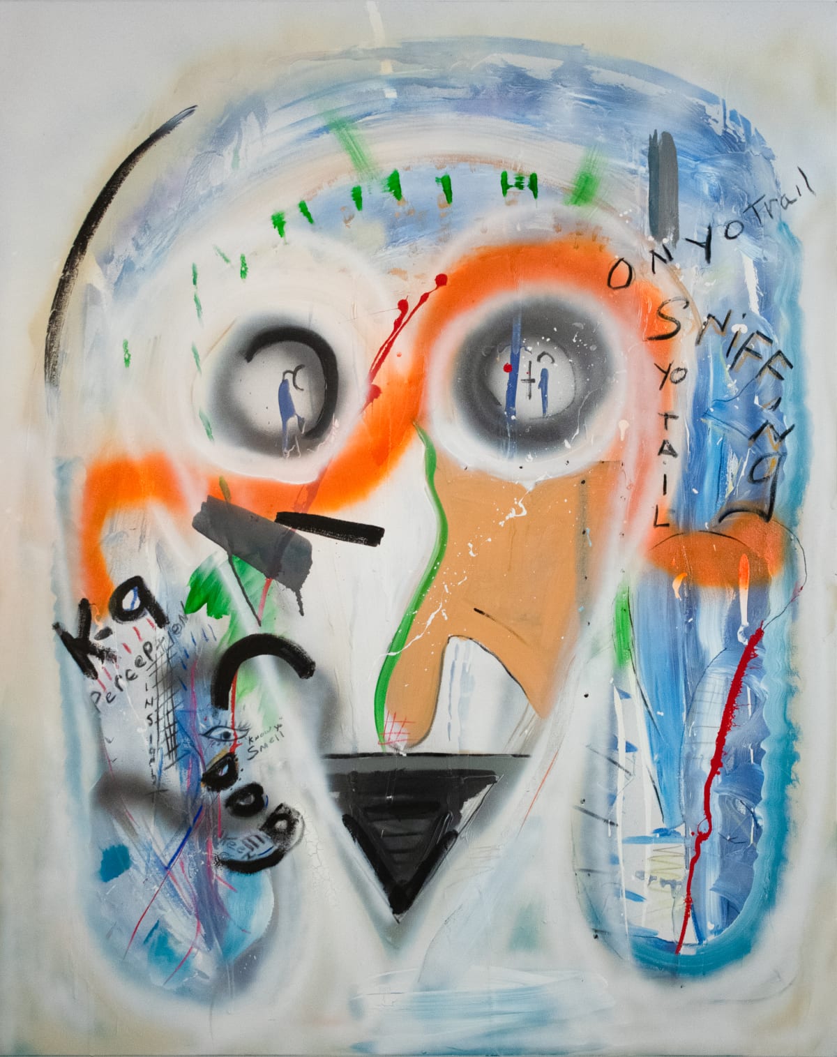 Untitled ,Acrylic,charcoal, spray paint and Oil stick on canvas : r/painting