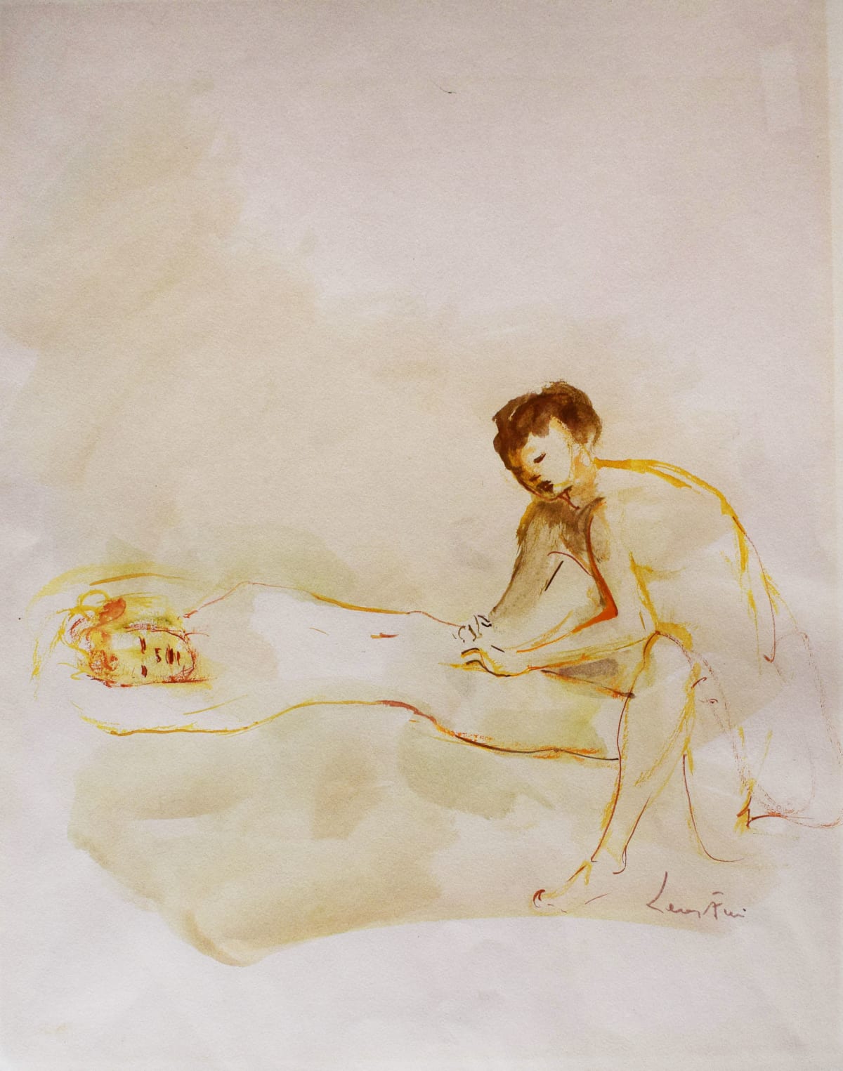 「真作」Leonor Fini「Les amants」銅版画　XXIV/XXX 真作」Leonor Fini「Les amants」銅版画 XXIV/XXX Leonor Fini