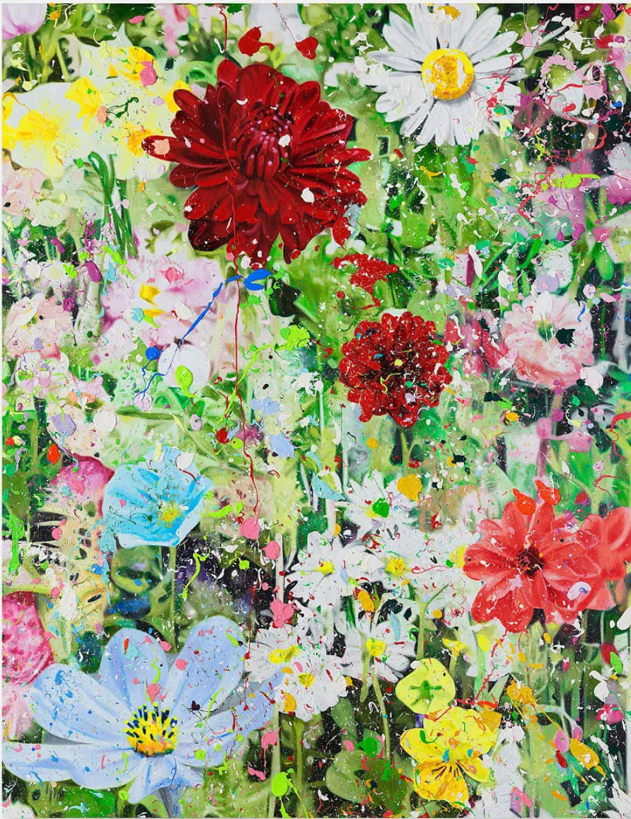 2024年100人100点絵画入賞 Piero Hearts ロンドン 雨 2024年100人100点