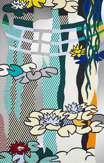Roy Lichtenstein Water Lillies With Japanese Bridge 1992