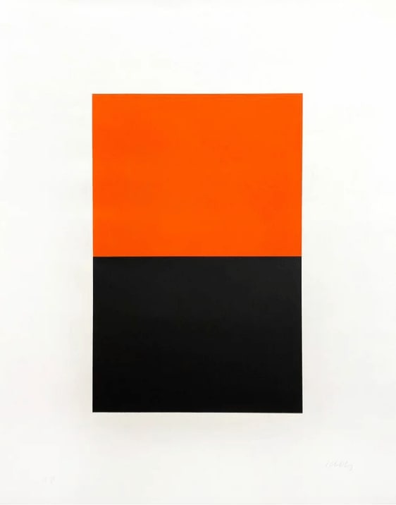 Ellsworth Kelly, Untitled (Orange/Black), 1972 | Guy Hepner