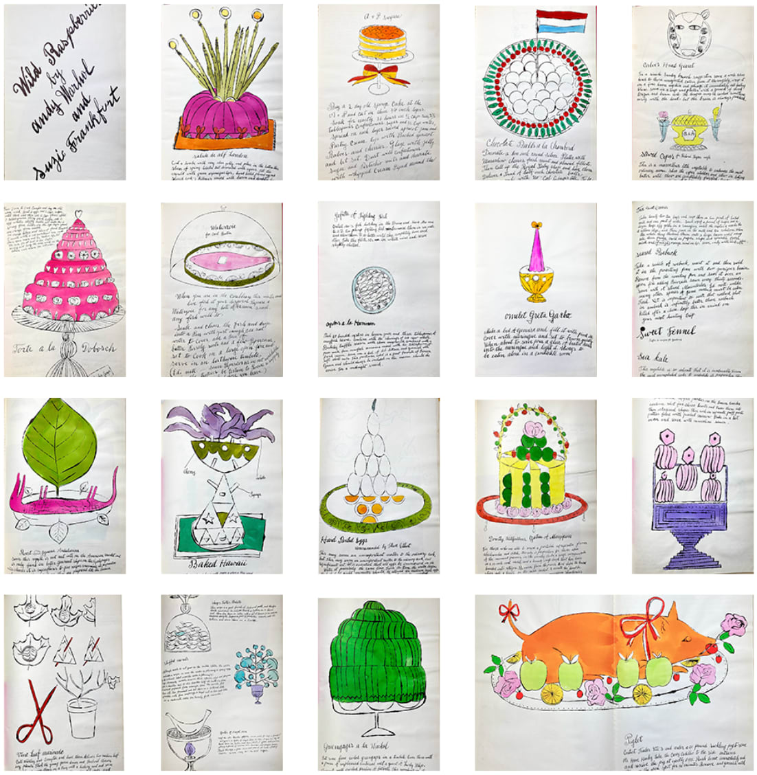 Andy Warhol, Wild Raspberries F.S. IV 126A-143A, 1959 | Guy Hepner