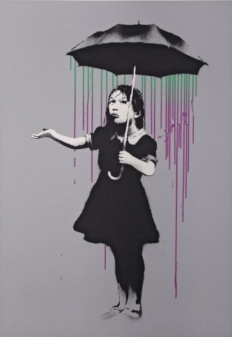Banksy, NOLA Green and Purple Rain, 2006 | Guy Hepner