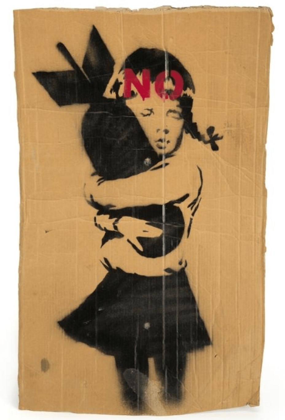 Banksy, Wrong War Cardboard (Bomb Hugger), 2003 | Guy Hepner