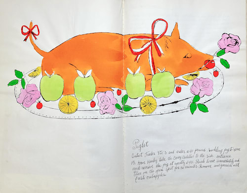 Andy Warhol, Piglet F.S. IV 134A, from Wild Raspberries, 1959