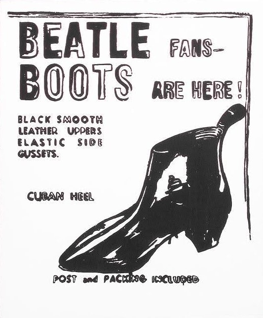 Andy Warhol, Beatle Boots Positive, 1986 | Guy Hepner