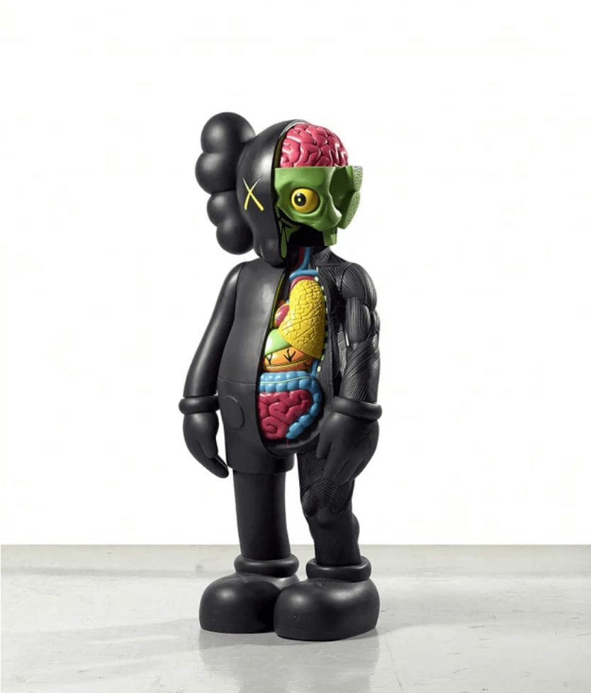 KAWS Hajime Sorayama No Future Companion Black Chrome | archives