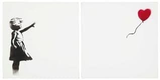 Banksy, Girl With Balloon Diptych, 2006 | Guy Hepner