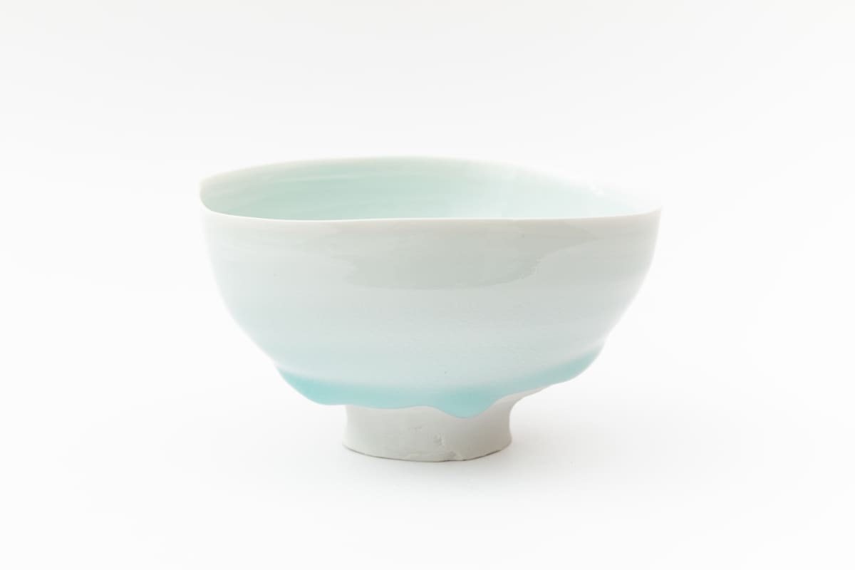 Blue Porcelain Tea Bowl - 青白磁茶盌