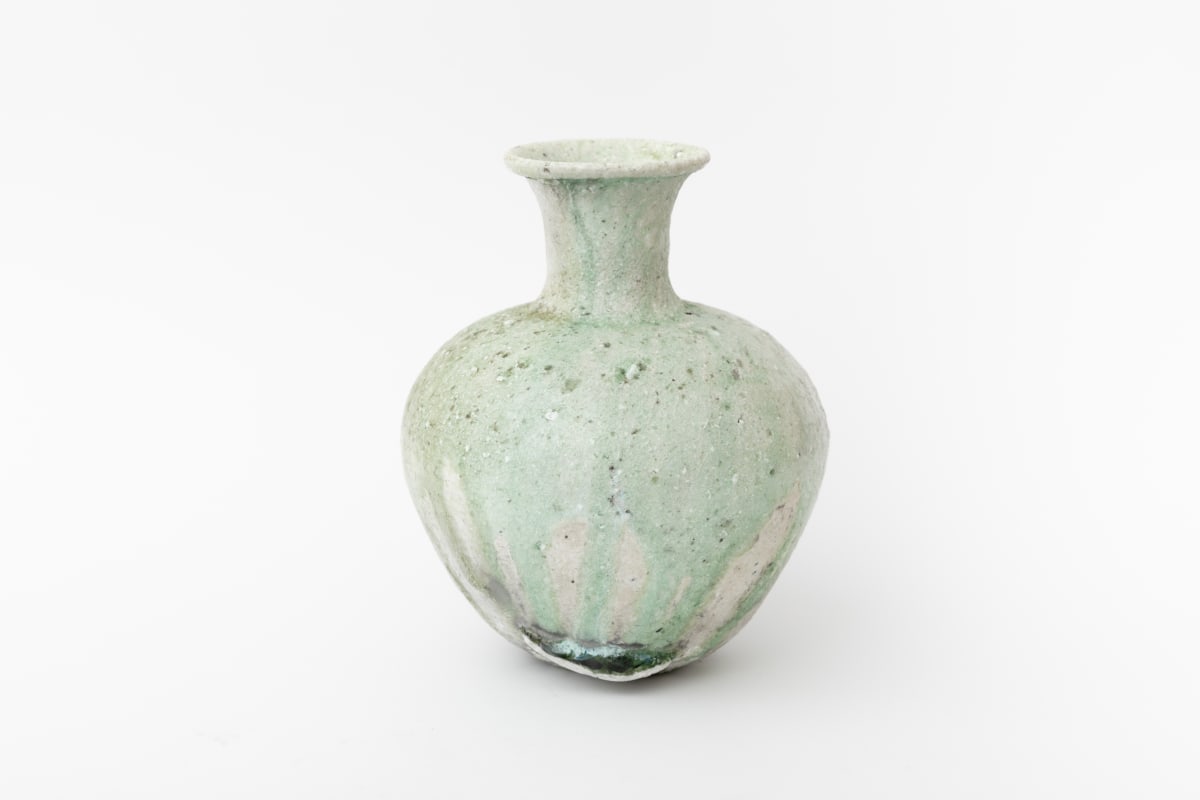 Natural Ash Vase - 自然釉長頸壺