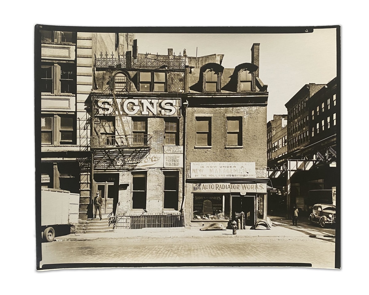 New York Vintage/ Old Photo 13" x 19" 1935 Blossom Restaurant & Barber Shop 