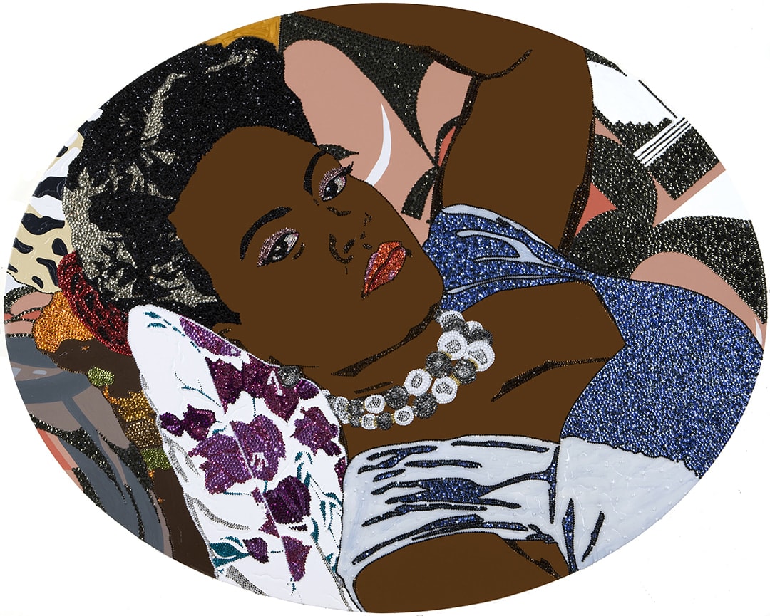Mickalene Thomas, Clarivel, 2010 | Kavi Gupta Gallery