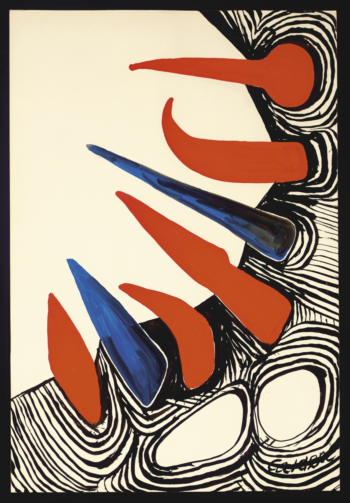 Gouache and ink on paper - Alexander CALDER (1898 - 1976) - Ref.107781