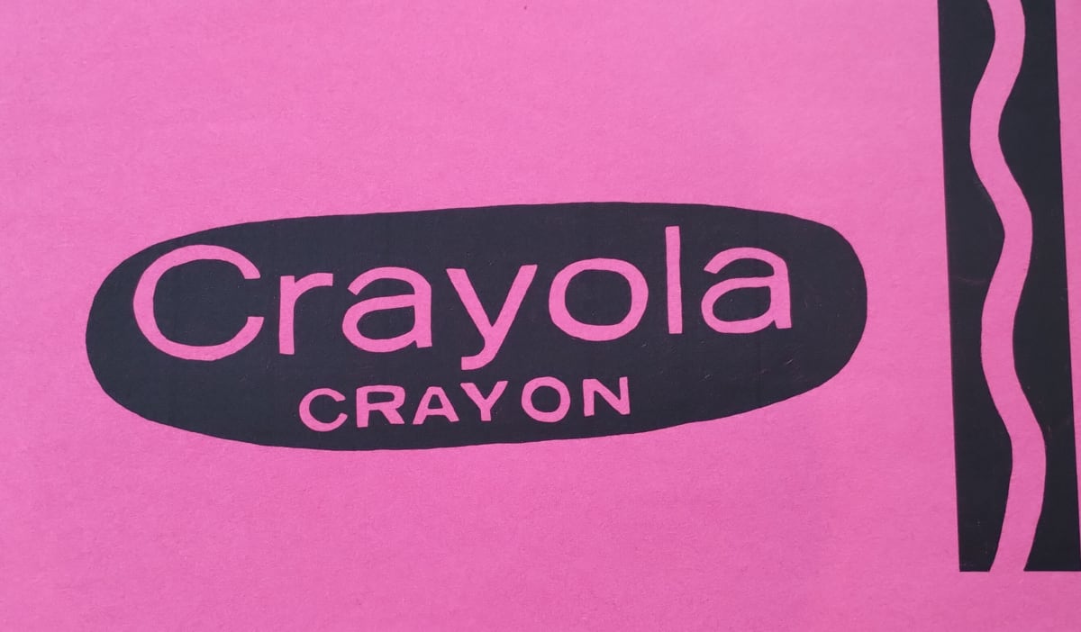 Pink Crayola Screen Print, 1995