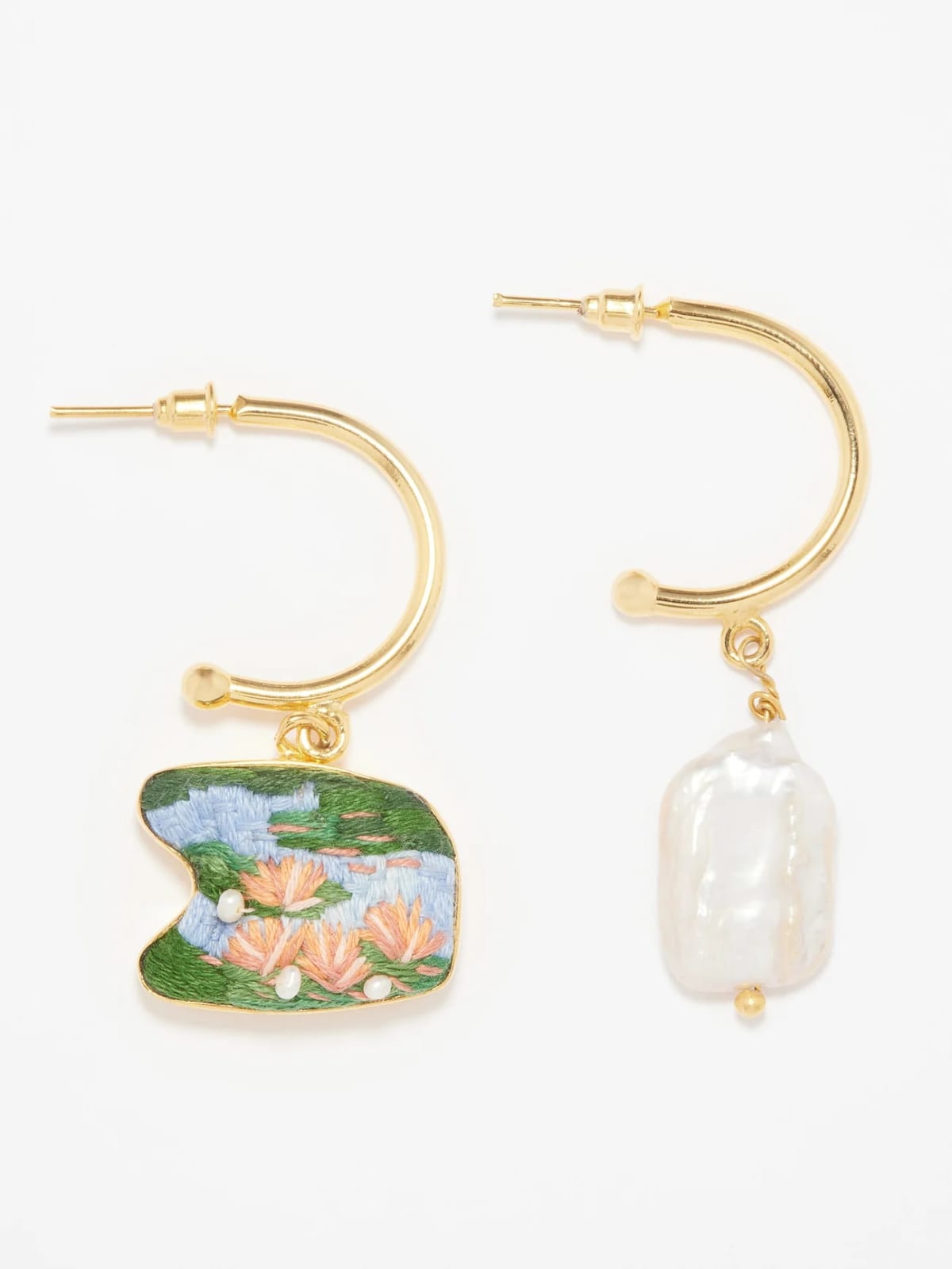 Miss-Match Water Lilies Earrings