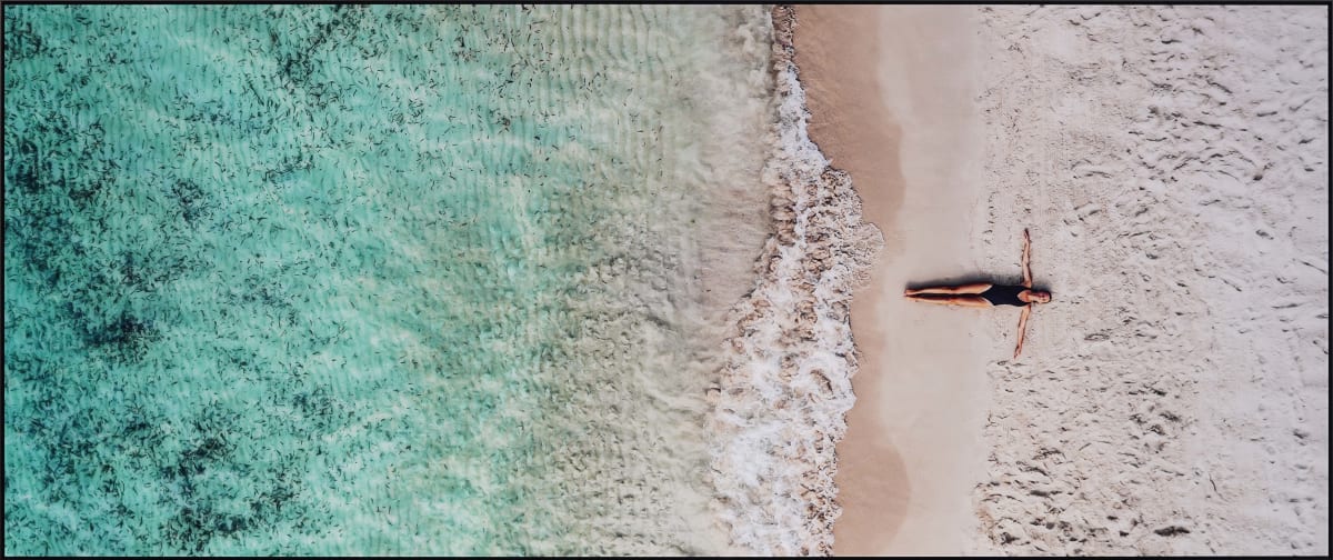 View From The Sky: Plage de Sperone