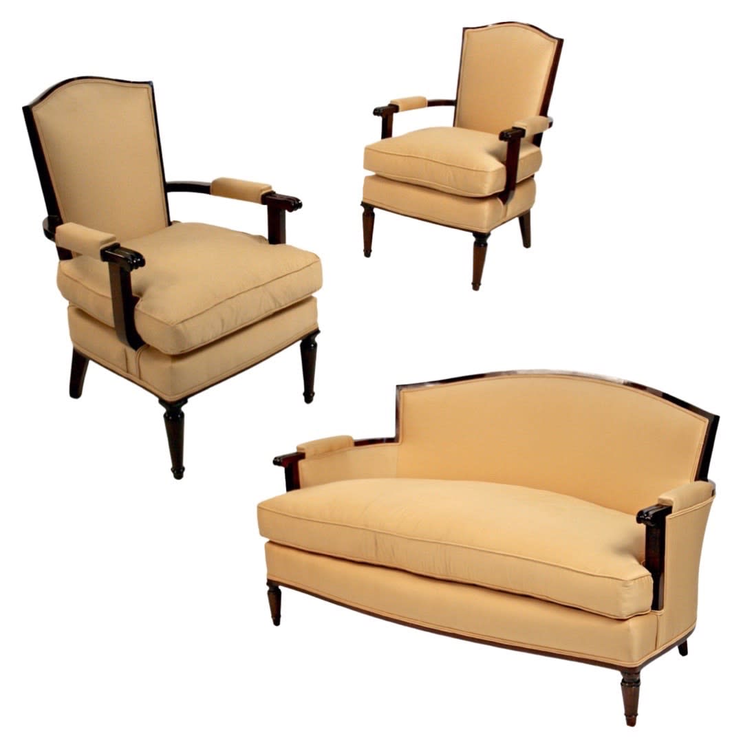 Jules Leleu Art Deco Seating Set 1940 Martell Gallery
