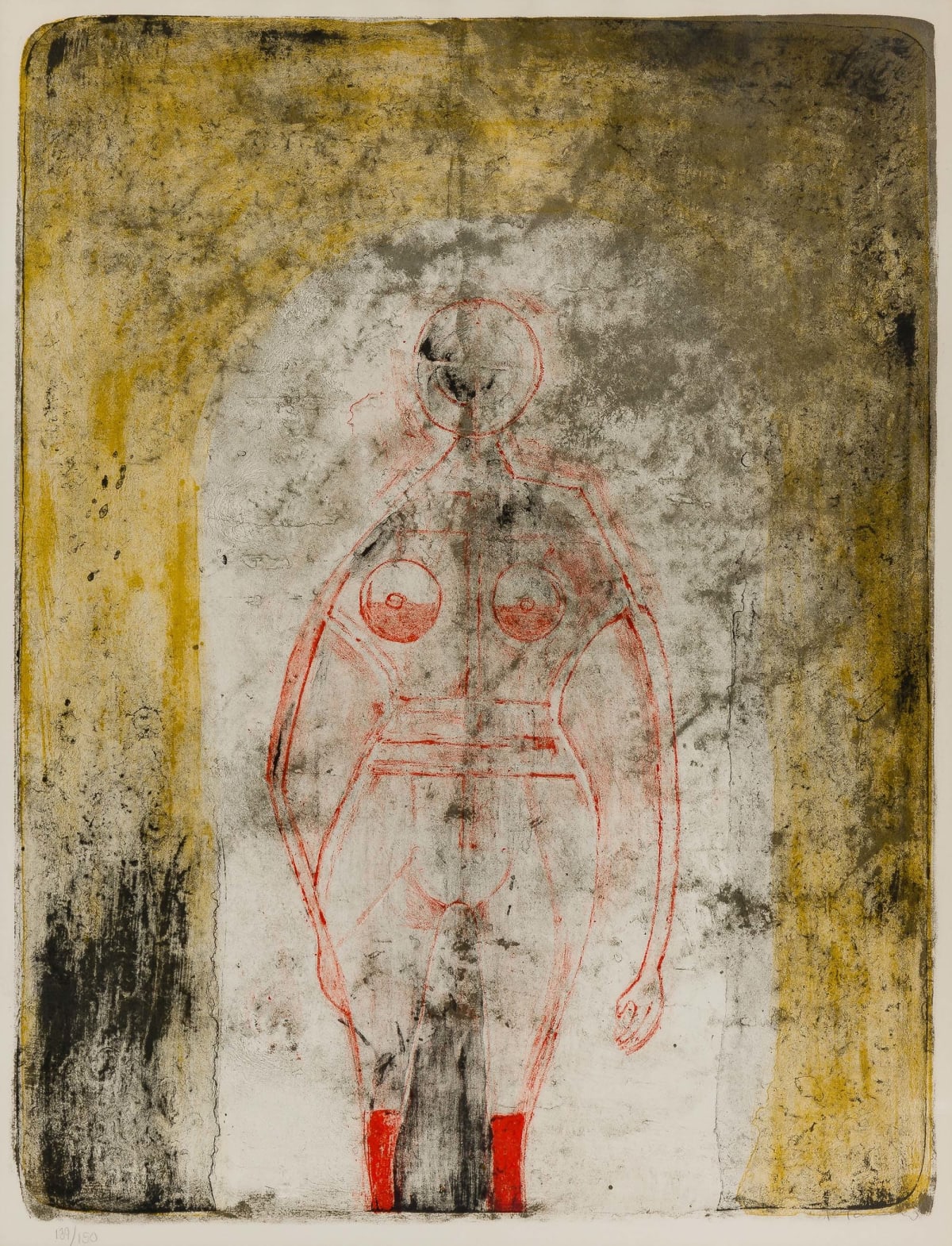 Mujer En Rojo, 1969