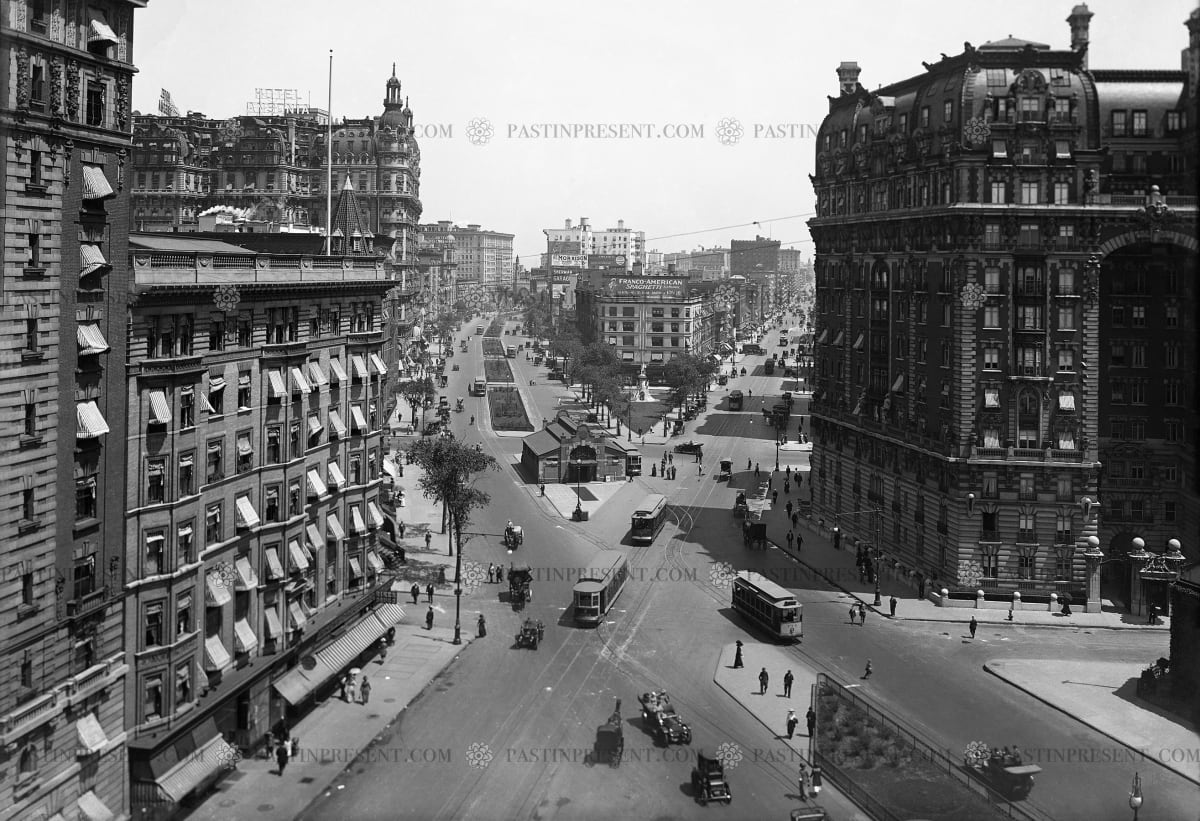 NYC Broadway and Amsterdam Avenue at 72nd Street, 1912