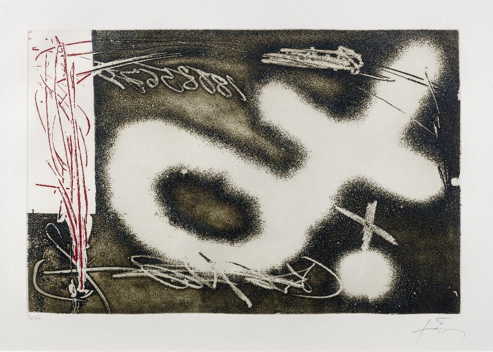 Antoni Tàpies in Print Antoni Tapies Signed Lithograph, Llibertat/ Liberty, plus