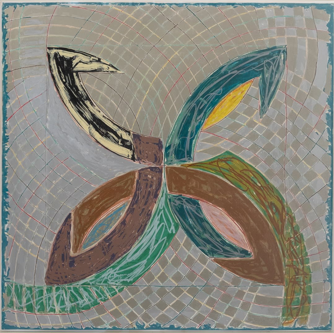 F・ステラ、Polar Co-ordinates Ⅶ、希少画集画、新品額付 Frank Stella | Polar Co-ordinates VII | Whitney Museum of
