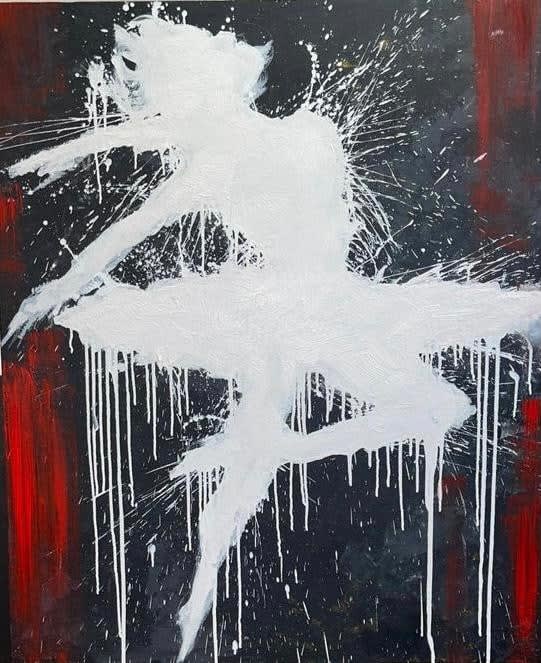 Jumping Ballerina Red 2, 2021