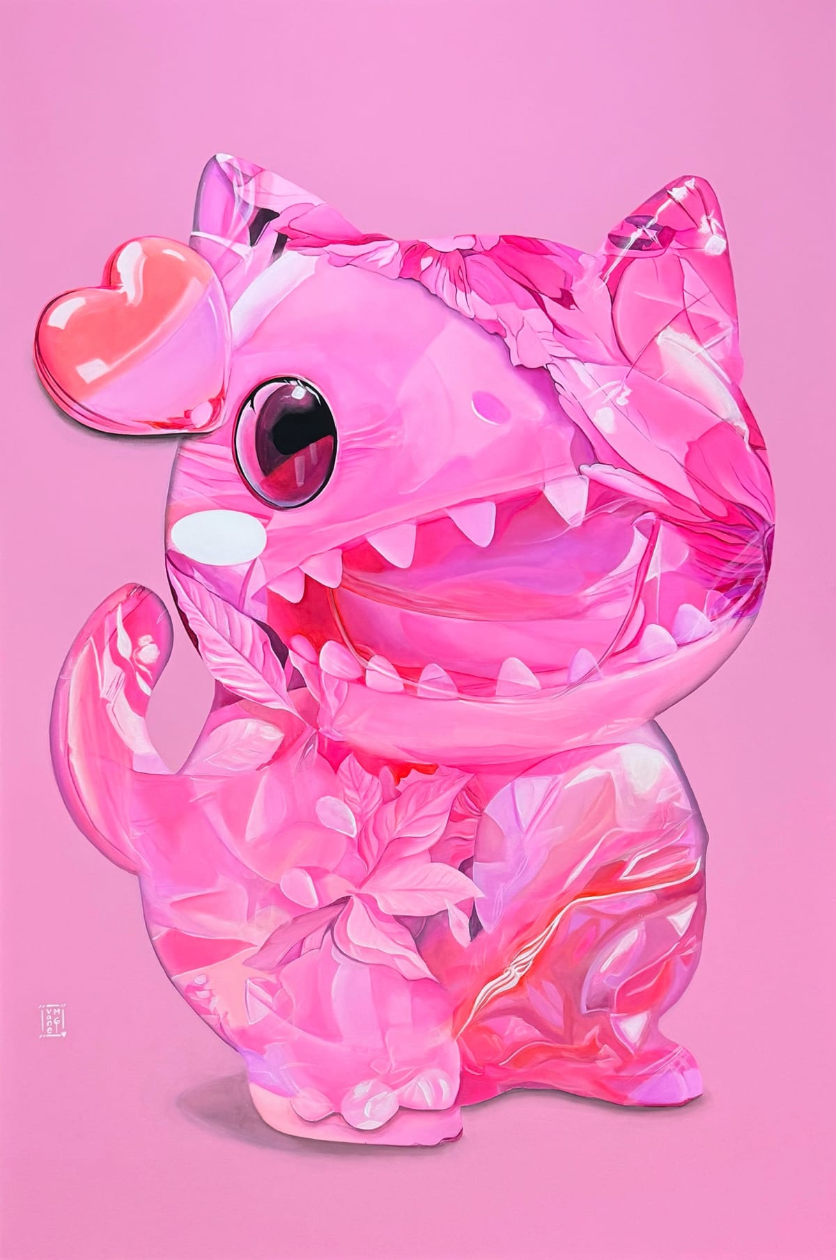 Heart Eye Creatura Form. Pink Kitten, 2025