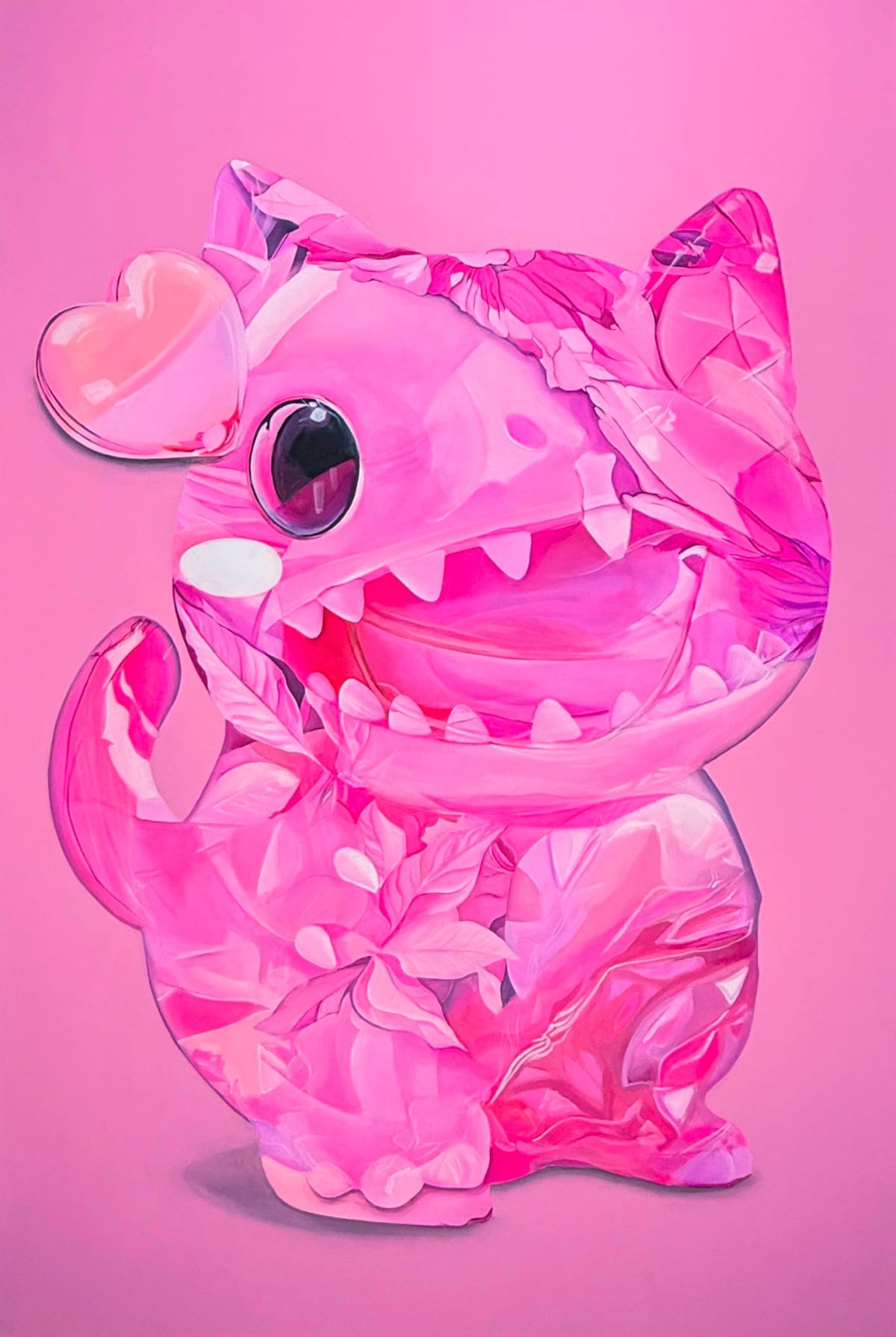 Heart Eye Creatura Form. Pink Kitten, 2025