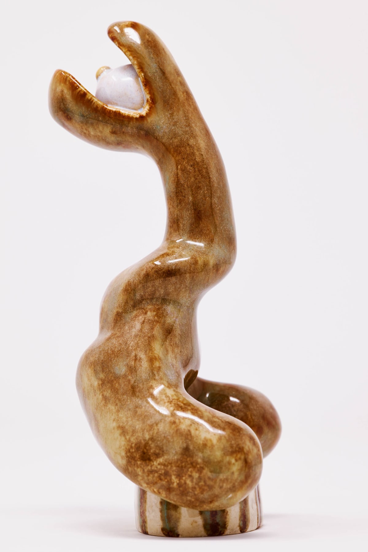 Holly STEVENSON Salutation, 2022 Ceramic: glazed stoneware 17 x 9 x 6.5 cm