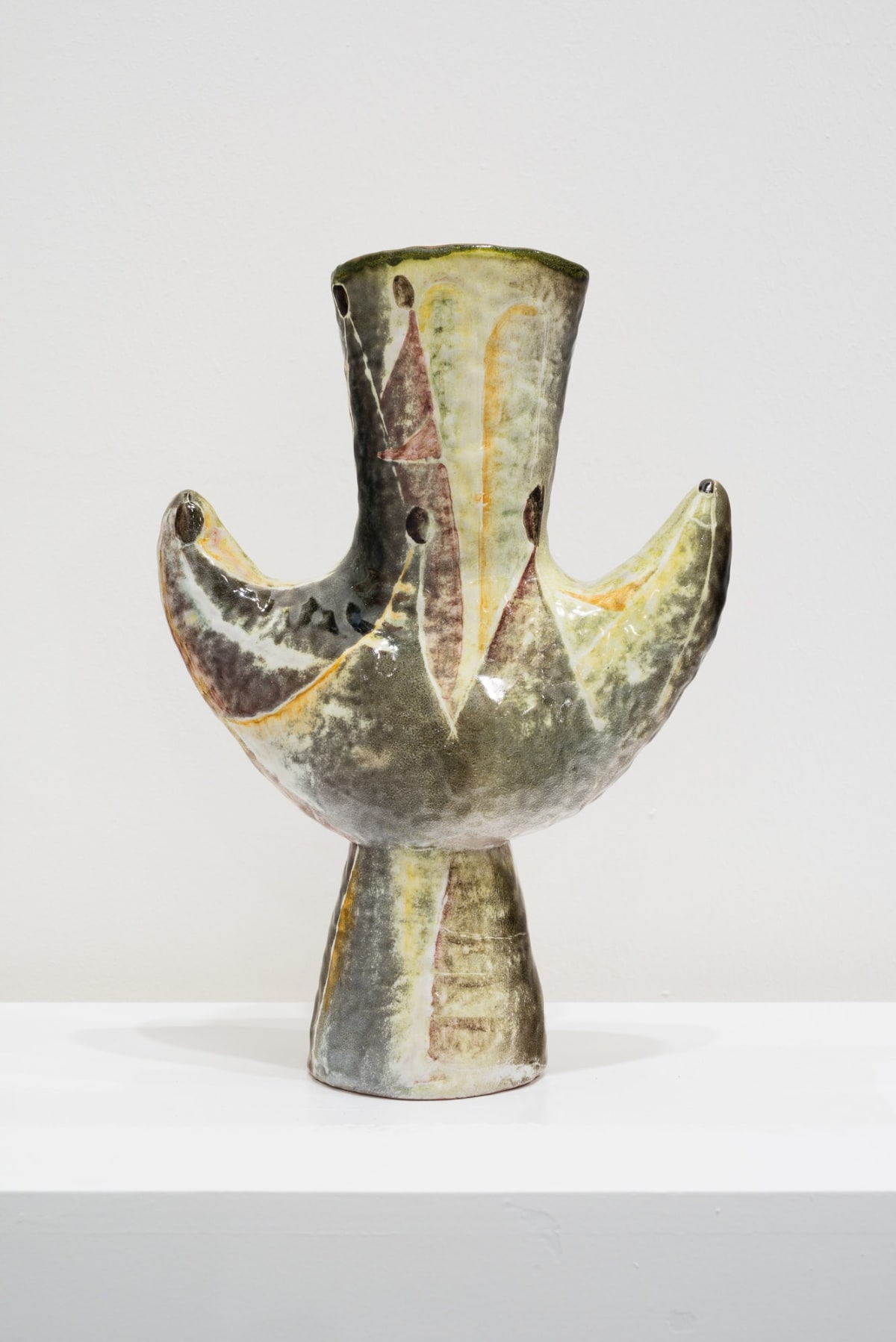Nedda GUIDI, Sculptural vase with informal decoration, Rome, 1959