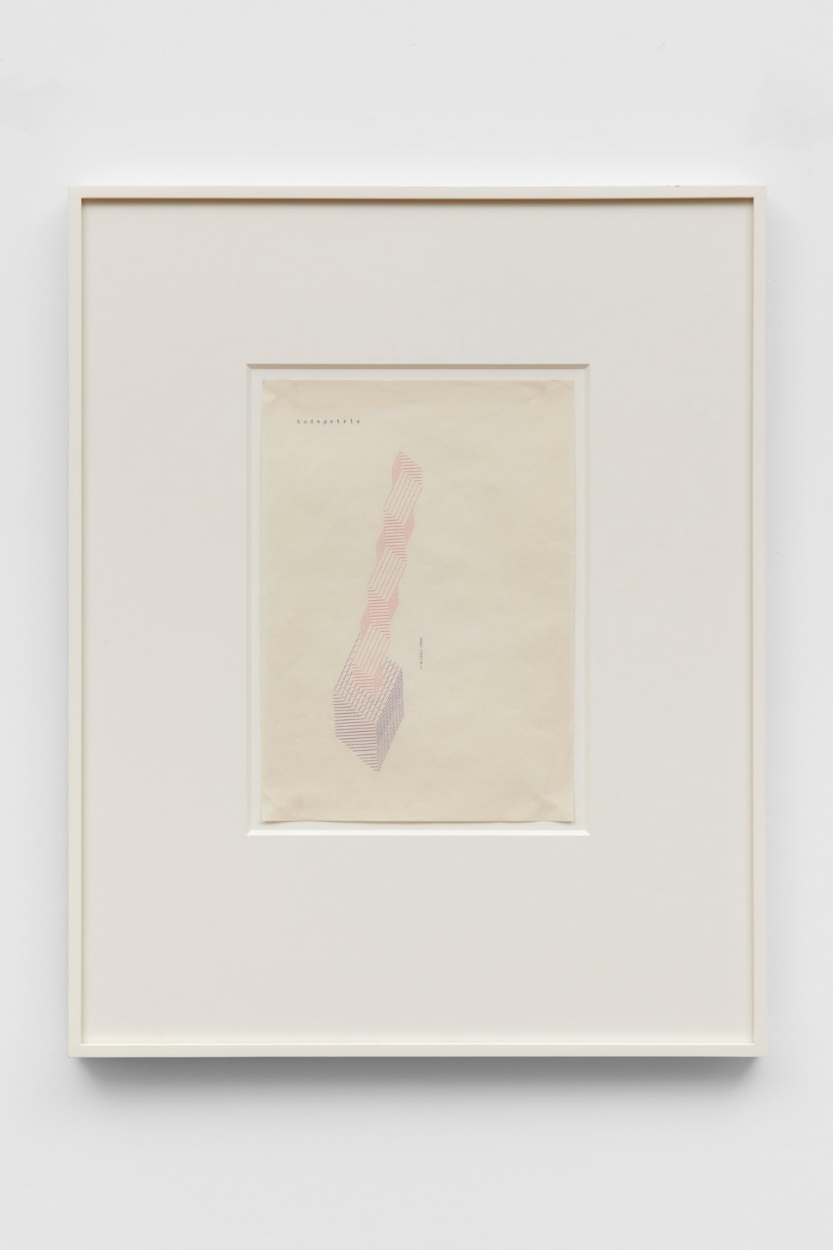 Dom Sylvester HOUÉDARD hodegetria 260171, 1971 Ink typed on paper 29.6 x 21 cm