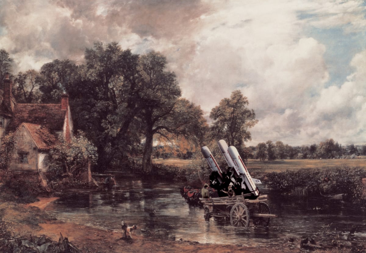 Peter KENNARD, Haywain with Cruise Missiles, 1980