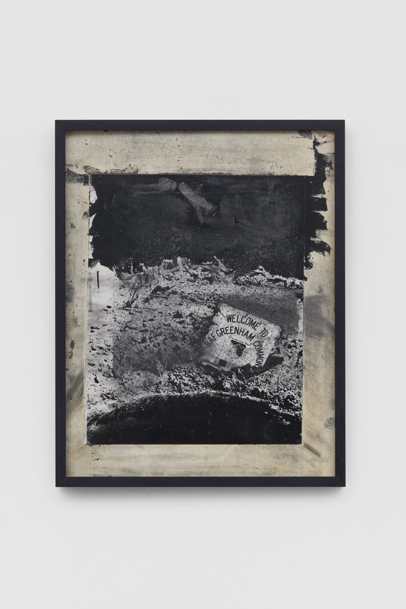 Peter KENNARD Greenham Common, 1981 Photomontage - Gelatin silver prints, gouache and graphite on card 35.5 x 28 cm