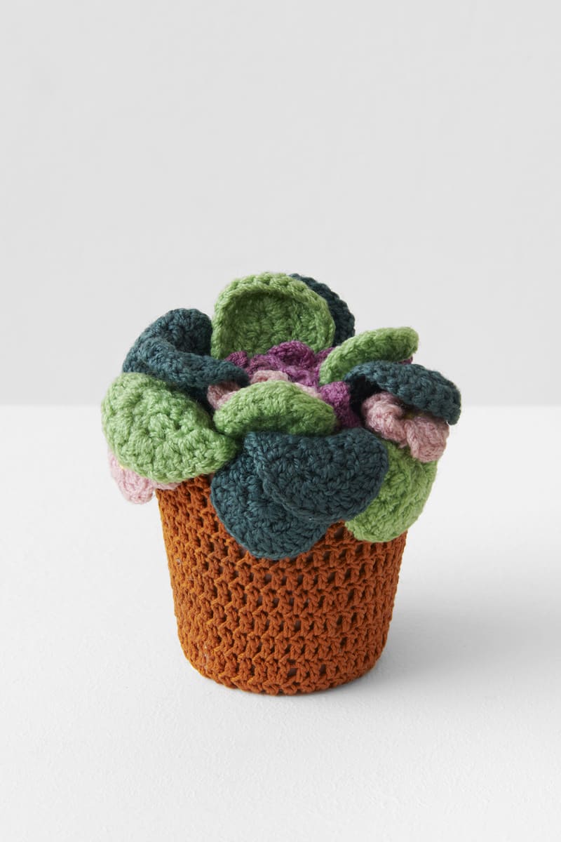 Su RICHARDSON Potted Thoughts, For Kate [Walker] on Mother’s Day Plant,, 1976 Cotton 10 x 33.5 cm circumference