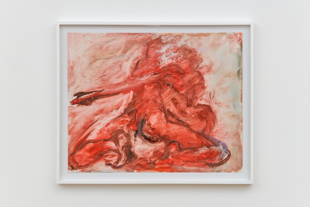 Florence PEAKE, Red, Round Table, RA Performance , 2019