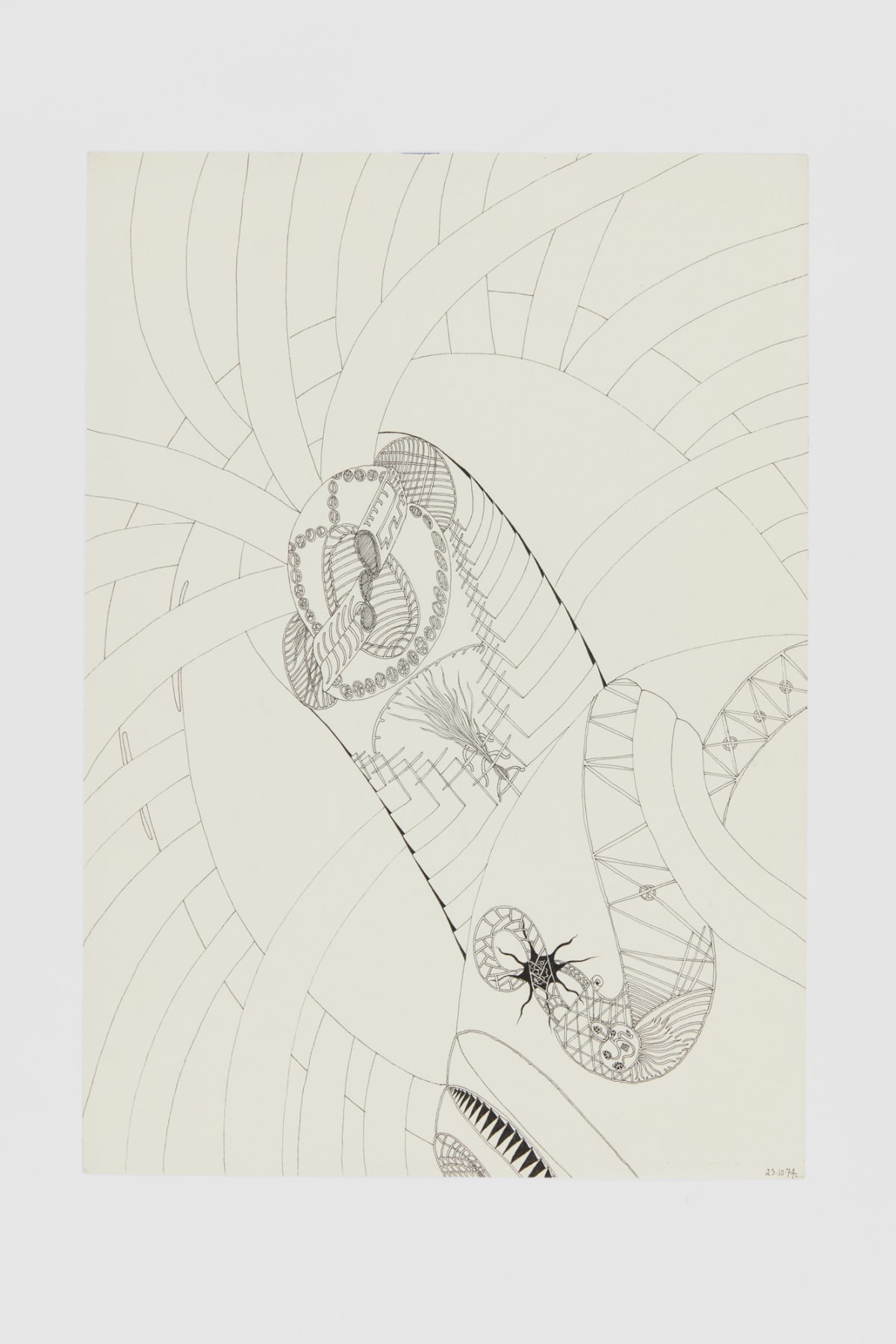 Ann CHURCHILL, 23.10.74 (Daily drawing), 1974