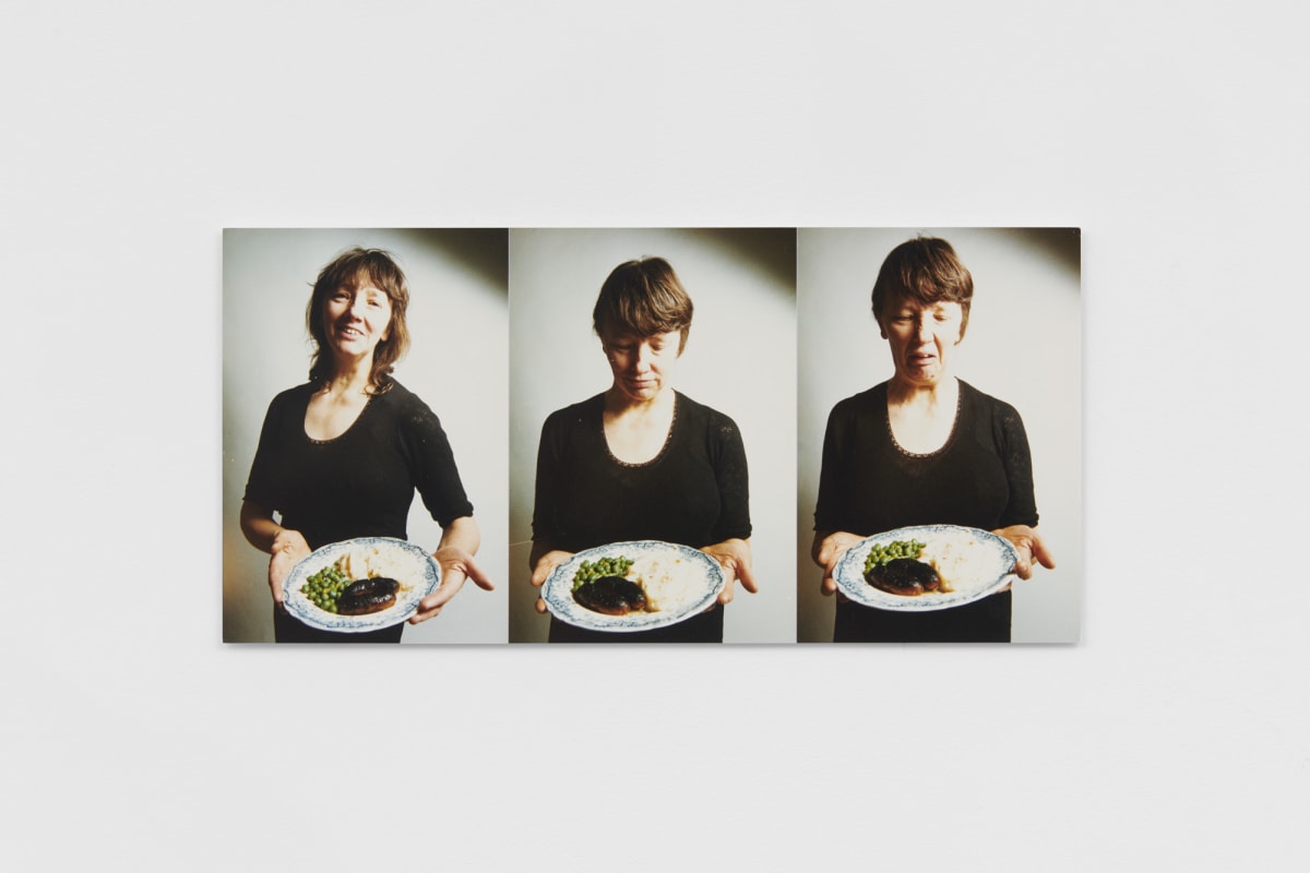 Jo SPENCE Photo Therapy: Mother Work, 1986/88 Collaboration with Rosy Martin 3 colour photographs mounted on card 15 x 30 cm overall