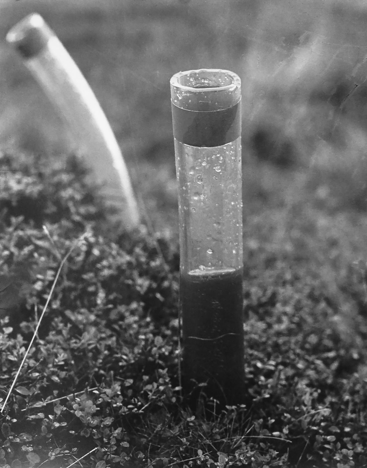 Ed HERRING, Oiled Earth, location moors near Woodhead, Yorkshire, September 1969