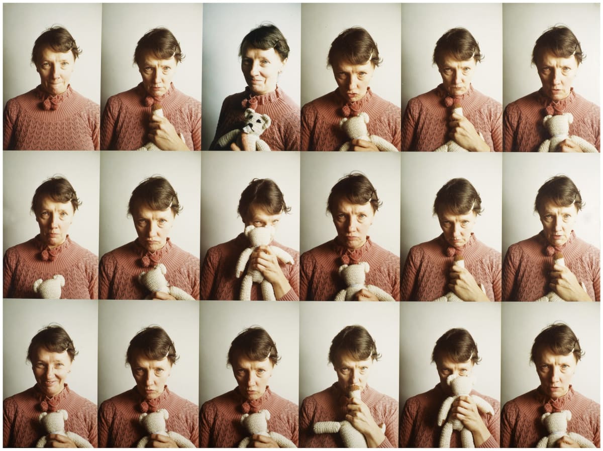 Jo SPENCE Photo Therapy: Preparing to be a Beautiful Lady at 52, 1986/88 Collaboration with Rosy Martin 18 colour photographs mounted on card 45 x 60 cm overall