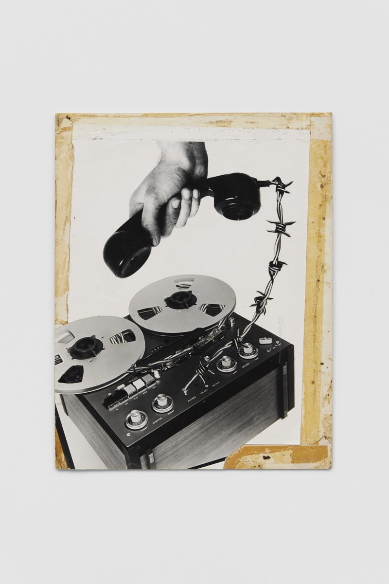 Peter KENNARD Wired, 1980 Photomontage - Gelatin silver prints on card 38 x 29.5 cm