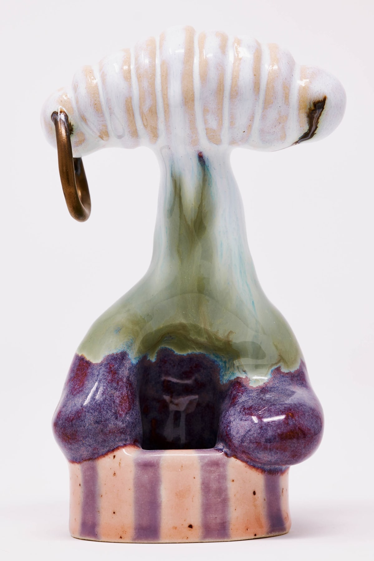 Holly STEVENSON Right Hoop, 2022 Ceramic: glazed stoneware 14.5 x 9 x 6 cm