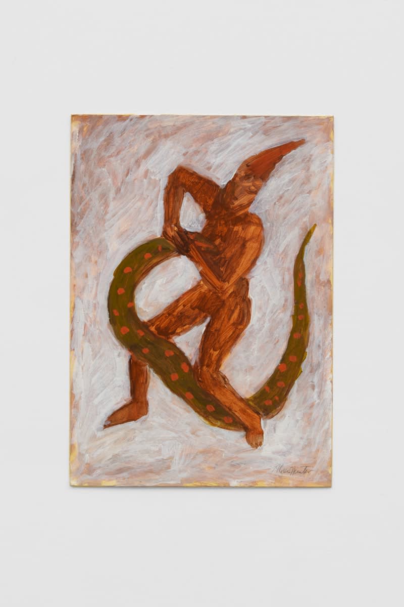 Alexis HUNTER Untitled (Woman and Beast), 1990 Oil on card 40 x 28.5 cm